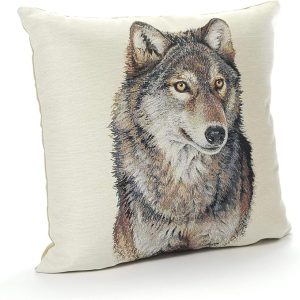Tapestry Wolf Cushion Cover