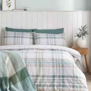 Cartmel Check Duvet Set | Green